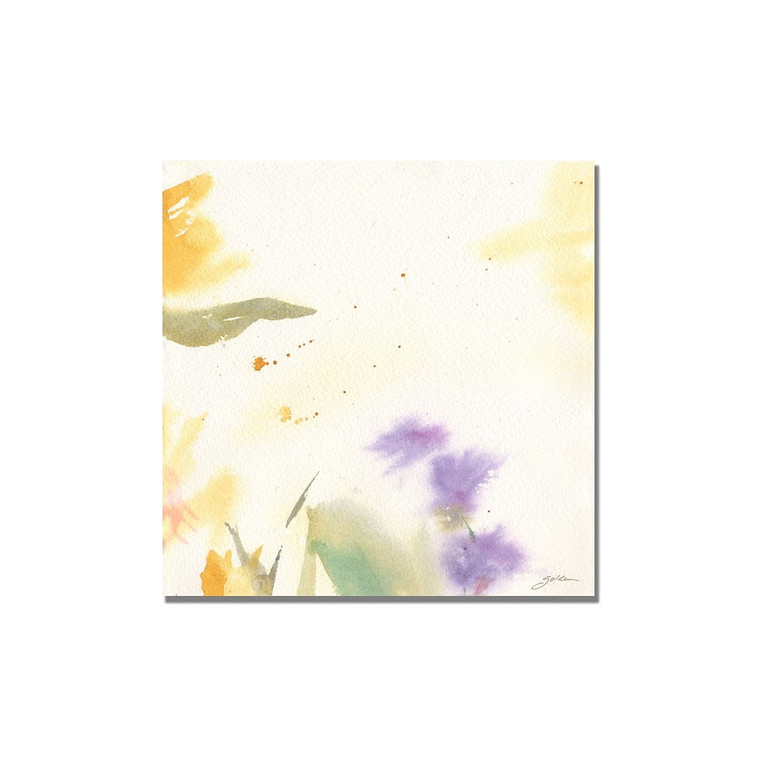 Trademark Art "Flowers Abstract II" Canvas Wall Art by Philippe Shelia Golden