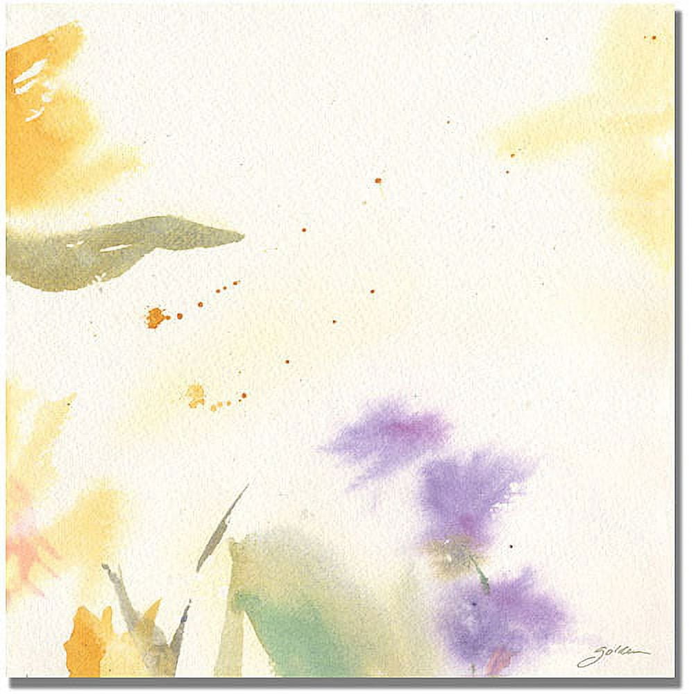 Trademark Art "Flowers Abstract II" Canvas Wall Art by Philippe Shelia Golden