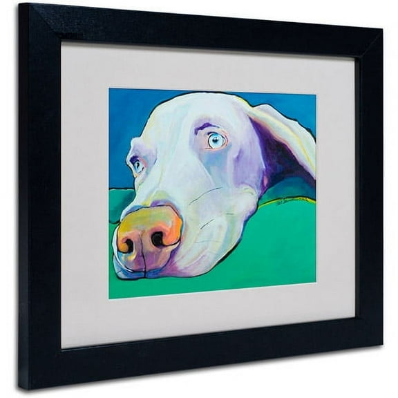 Trademark Art 'Fritz' Framed Matted Art by Pat Saunders-White