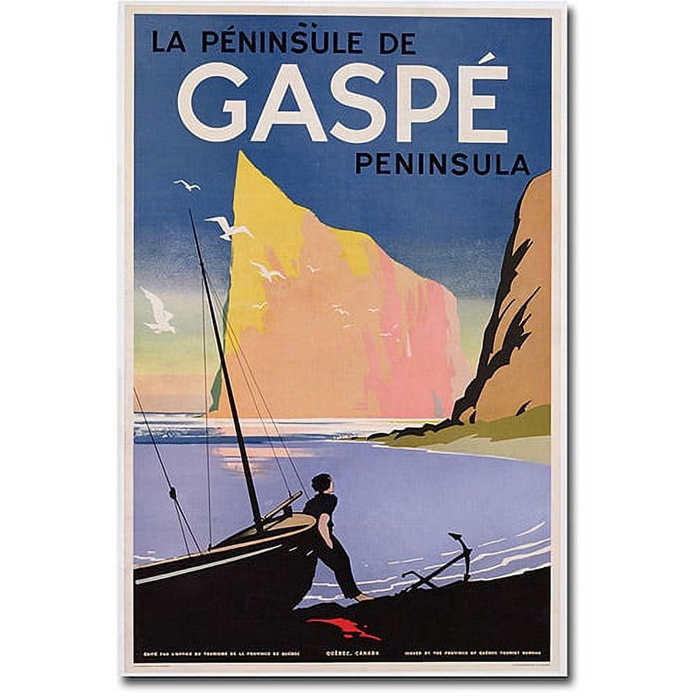 Trademark Art "Gaspe Peninsula, Quebec, 1939" Canvas Wall Art