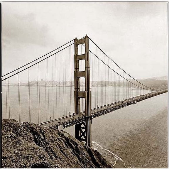 Trademark Art "Golden Gate Bridge" Canvas Wall Art by Preston