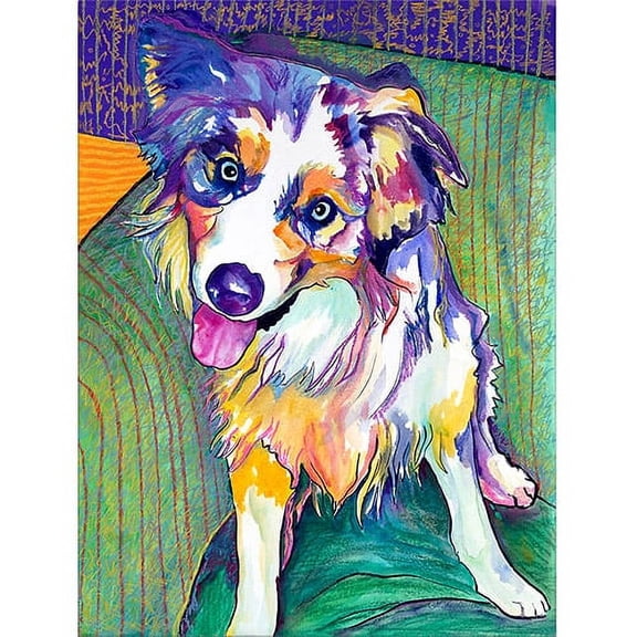 Trademark Art "Green Couch" Canvas Art by Pat Saunders-White