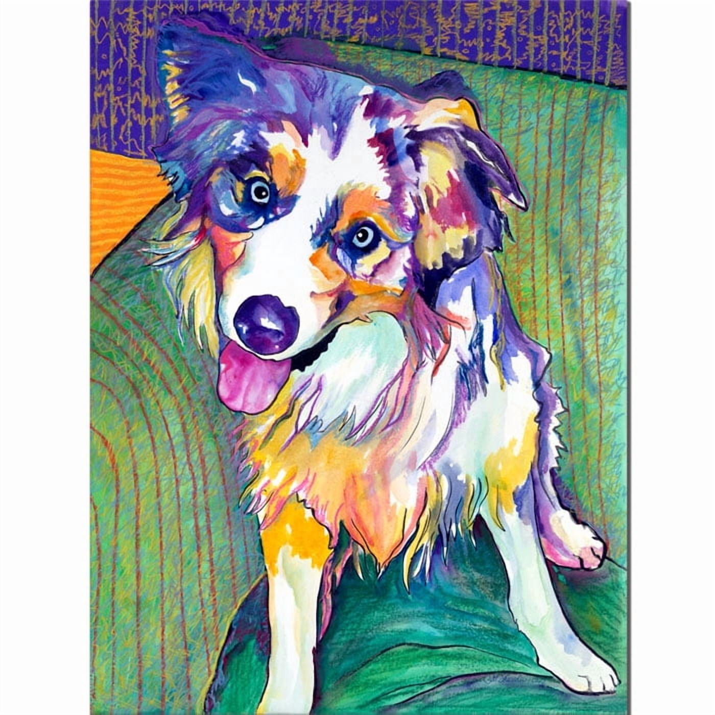 Trademark Art "Green Couch" Canvas Art by Pat Saunders-White