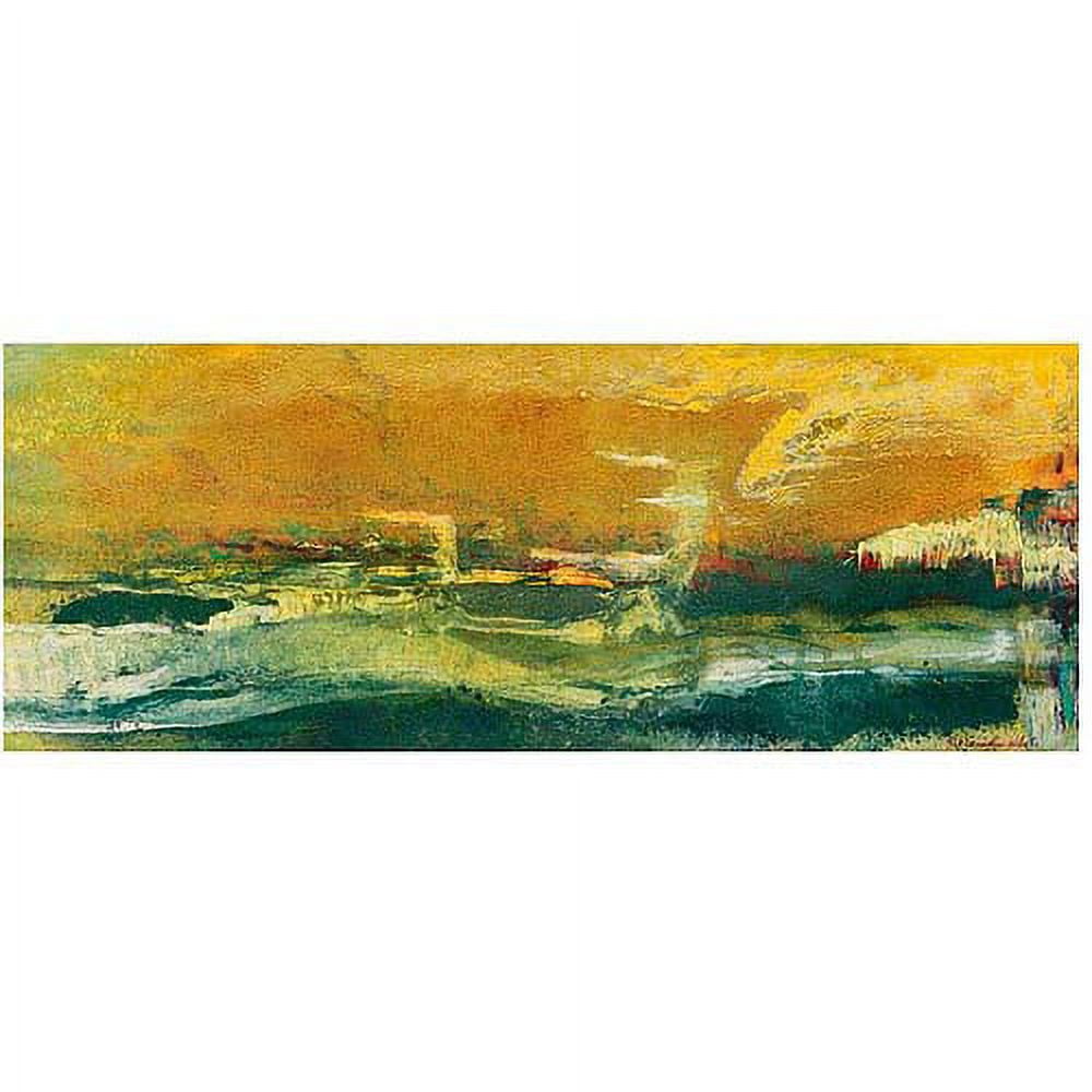 Trademark Art "Green Edge" Canvas Art by Pat Saunders-White, 18x47