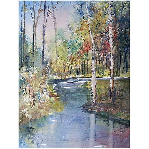 Trademark Art "Hartman Creek Birches" Canvas Art by Ryan Radke