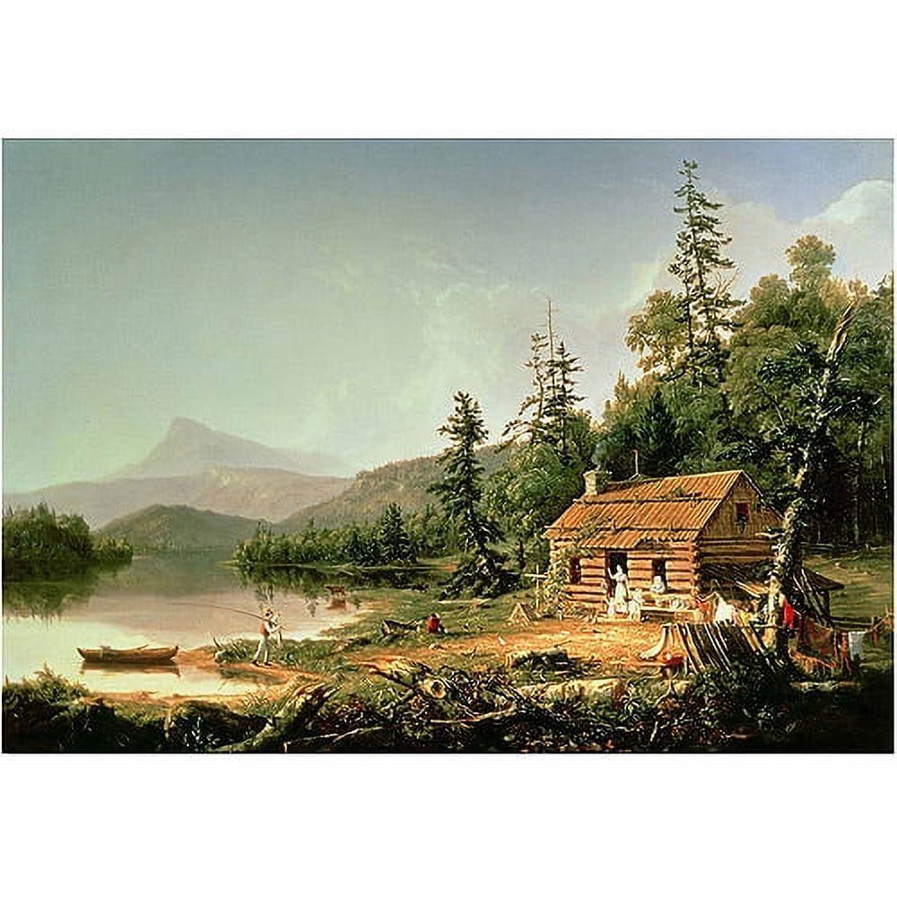 Thomas Cole, 'Home in the Woods, 1847' Canvas Art
