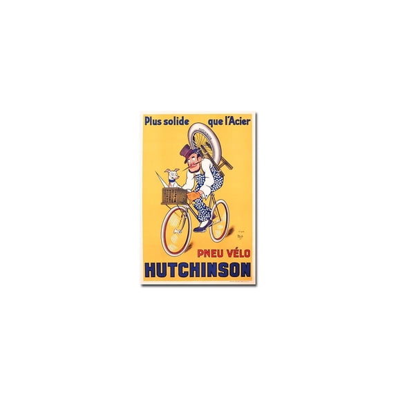Trademark Art "Hutchinson Tires, 1937" Canvas Wall Art by Mitch Liebeaux