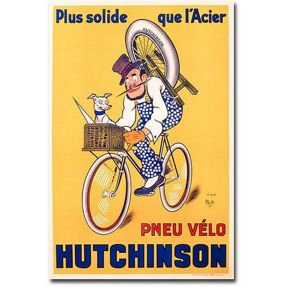 Trademark Art "Hutchinson Tires, 1937" Canvas Wall Art by Mitch Liebeaux