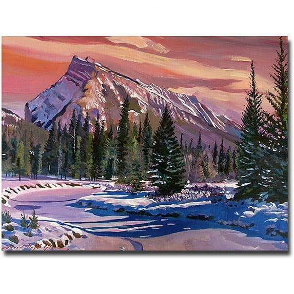Trademark Art "Ice River Sunrise" Canvas Wall Art by David Lloyd Glover