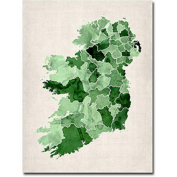 Trademark Fine Art Michael Tompsett Ireland Watercolor Canvas Wall Art - 18x24