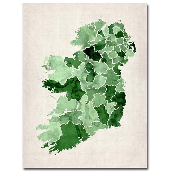 Trademark Art "Ireland Watercolor" Canvas Wall Art by Michael Tompsett