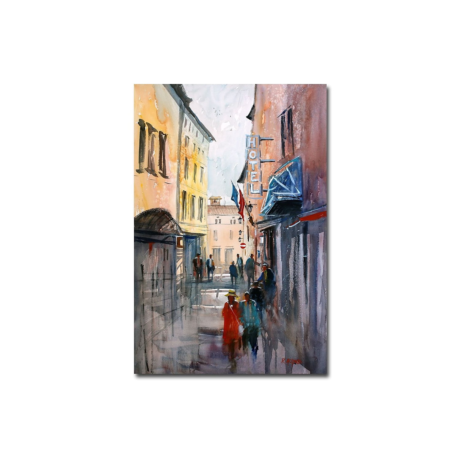 Trademark Art "Italian Impressions III" Canvas Art by Ryan Radke