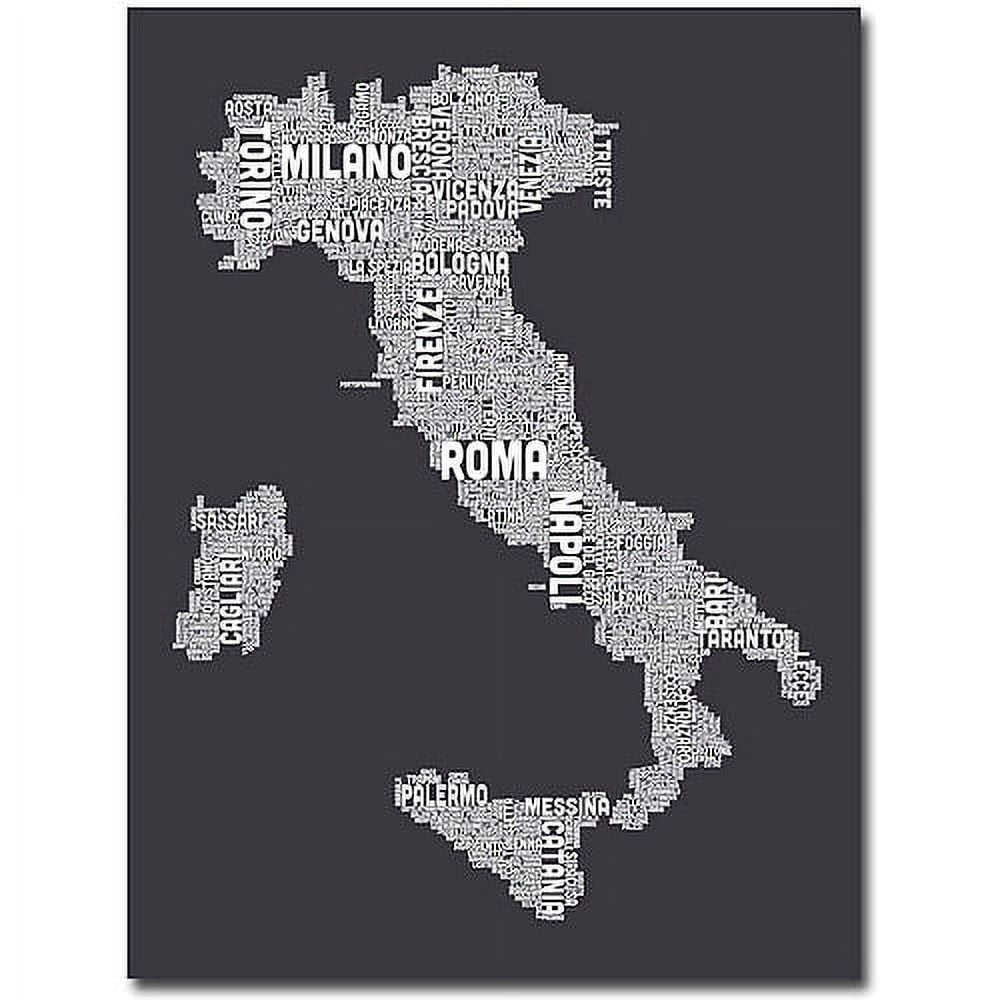 Trademark Art "Italy in Charcoal" Canvas Wall Art by Michael Tompsett