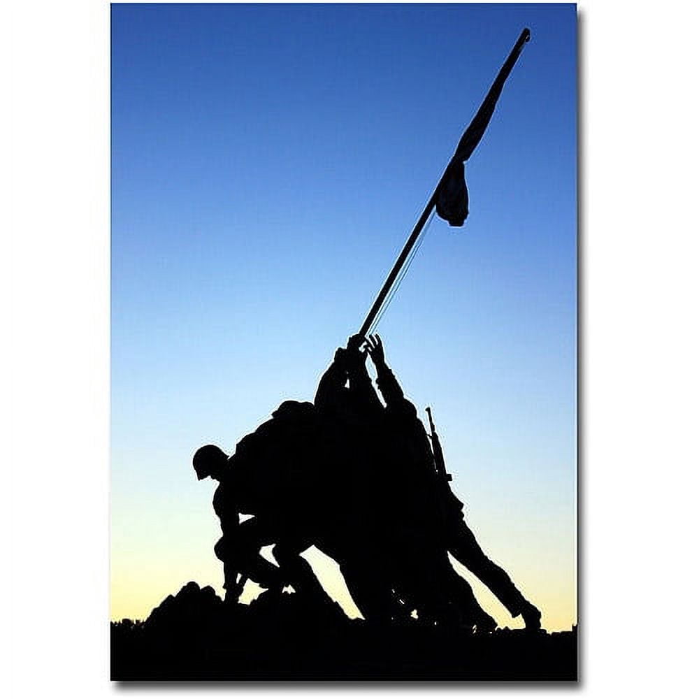 Trademark Art "Iwo Jima Memorial" Canvas Wall Art by Gregory O'Hanlon