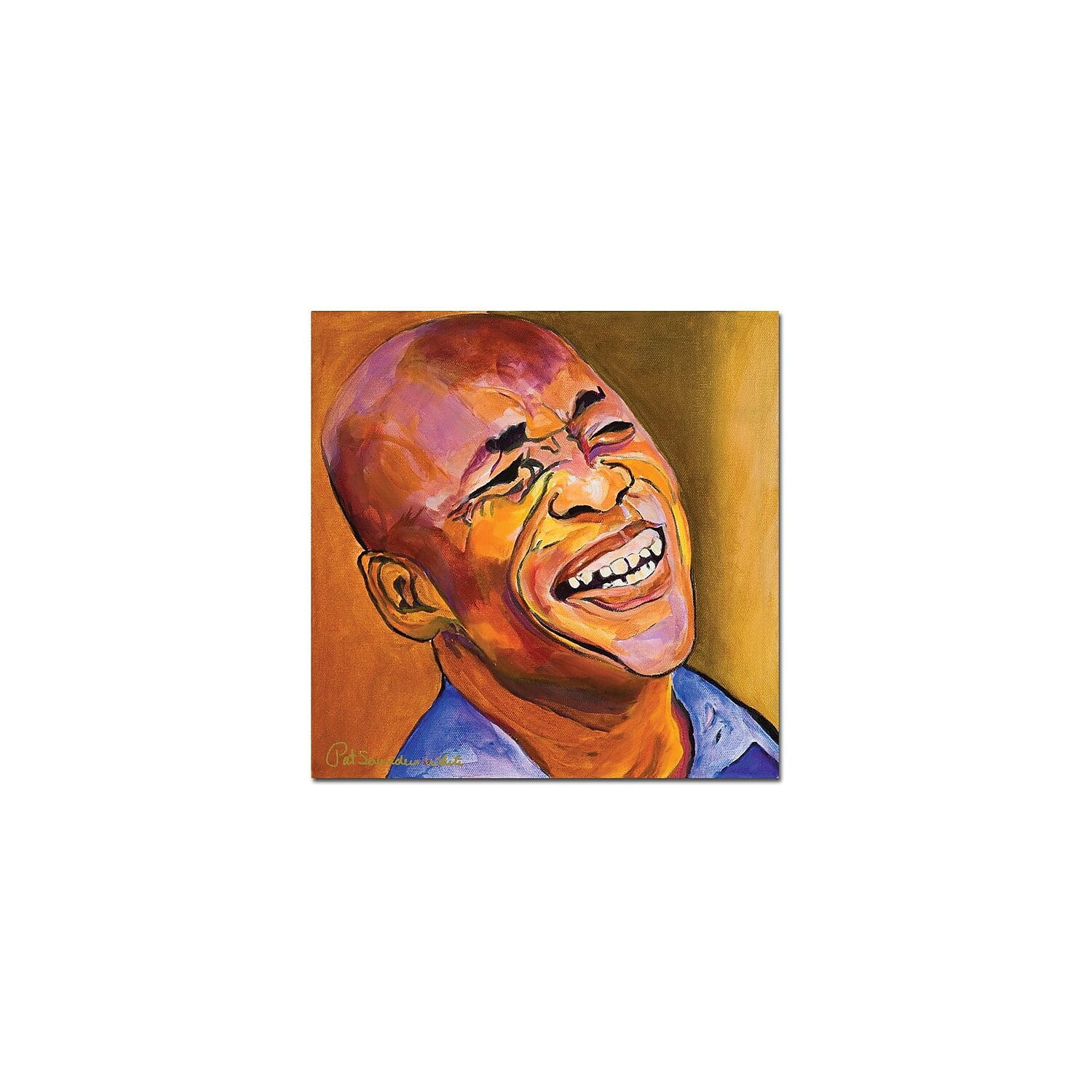 Trademark Art "Jazz Man" Canvas Art by Pat Saunders-White
