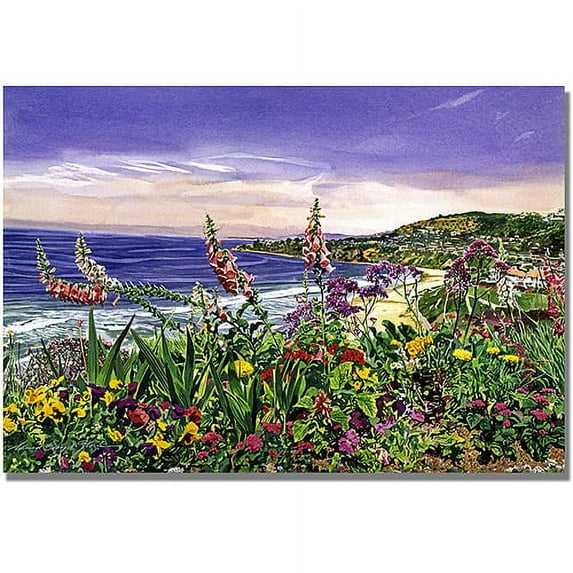 Trademark Art "Laguna Niguel Garden" Canvas Wall Art by David Lloyd Glover
