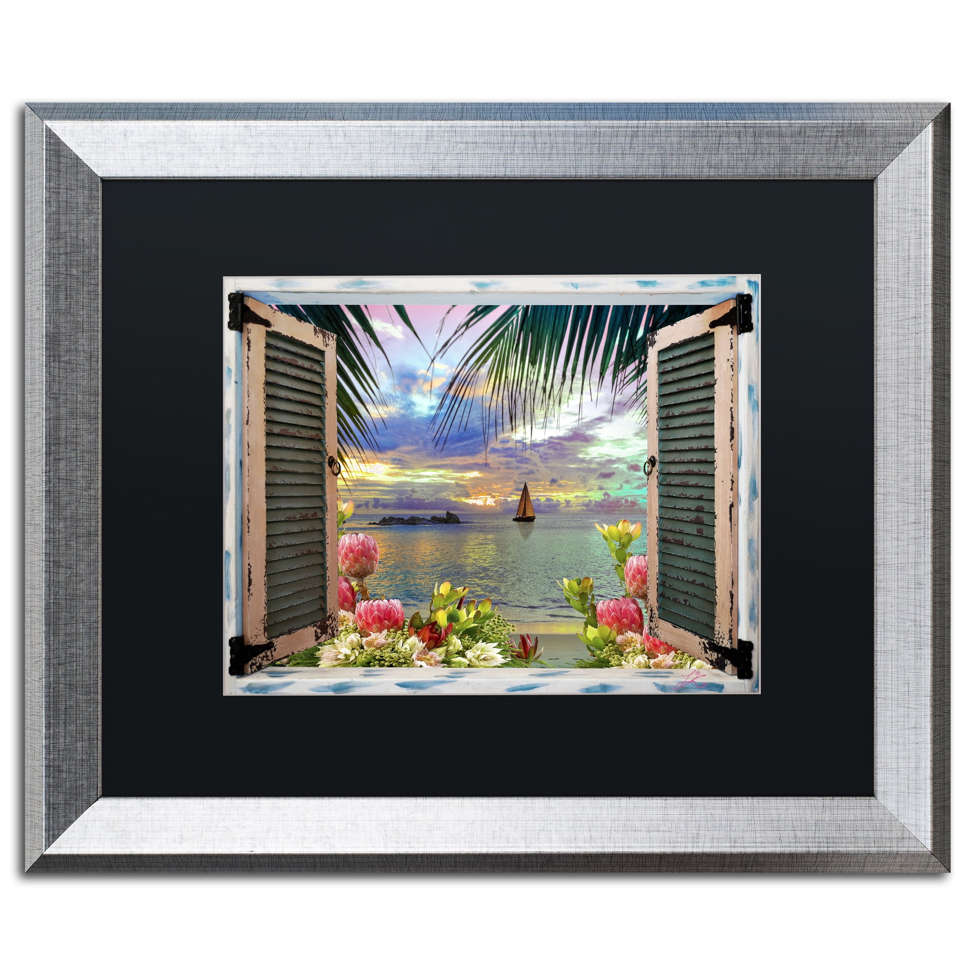 Trademark Art Landscape Framed Art Print, by Leo Kelly