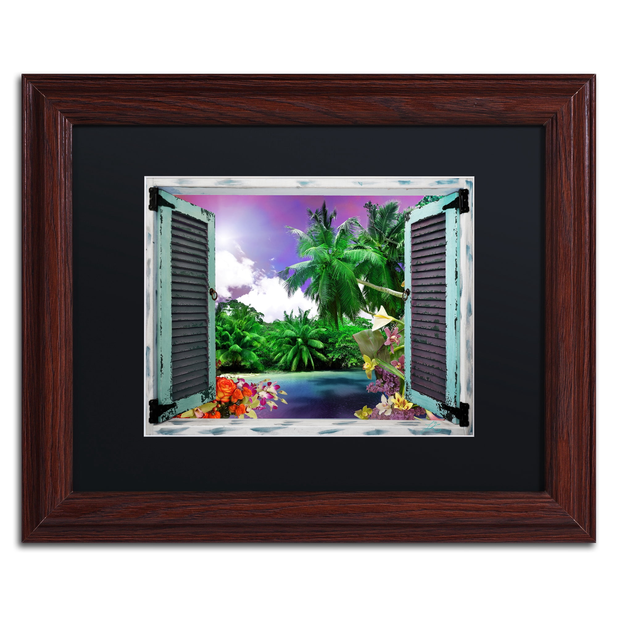 Trademark Art Landscape Framed Art Print, by Leo Kelly