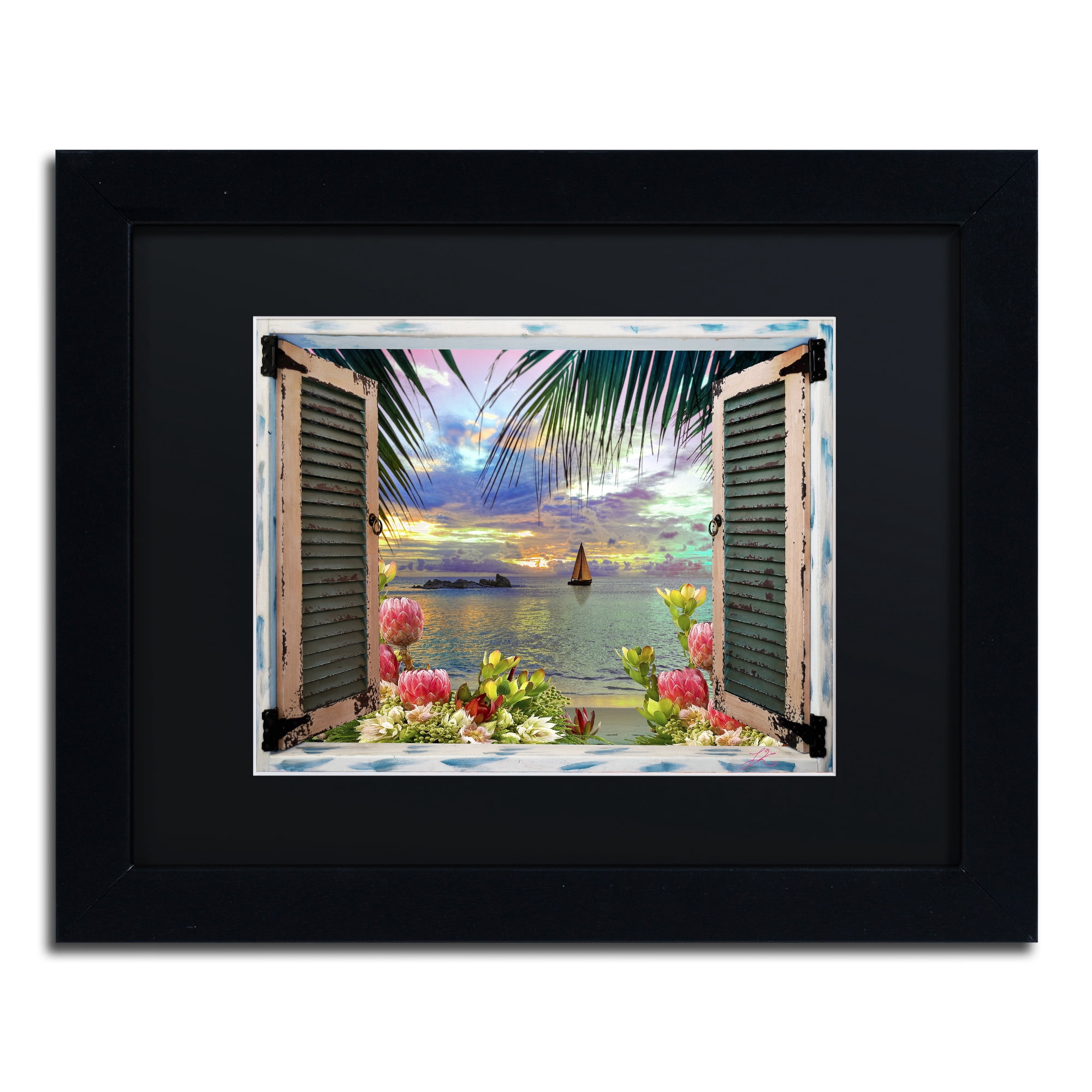 Trademark Art Landscape Framed Art Print, by Leo Kelly