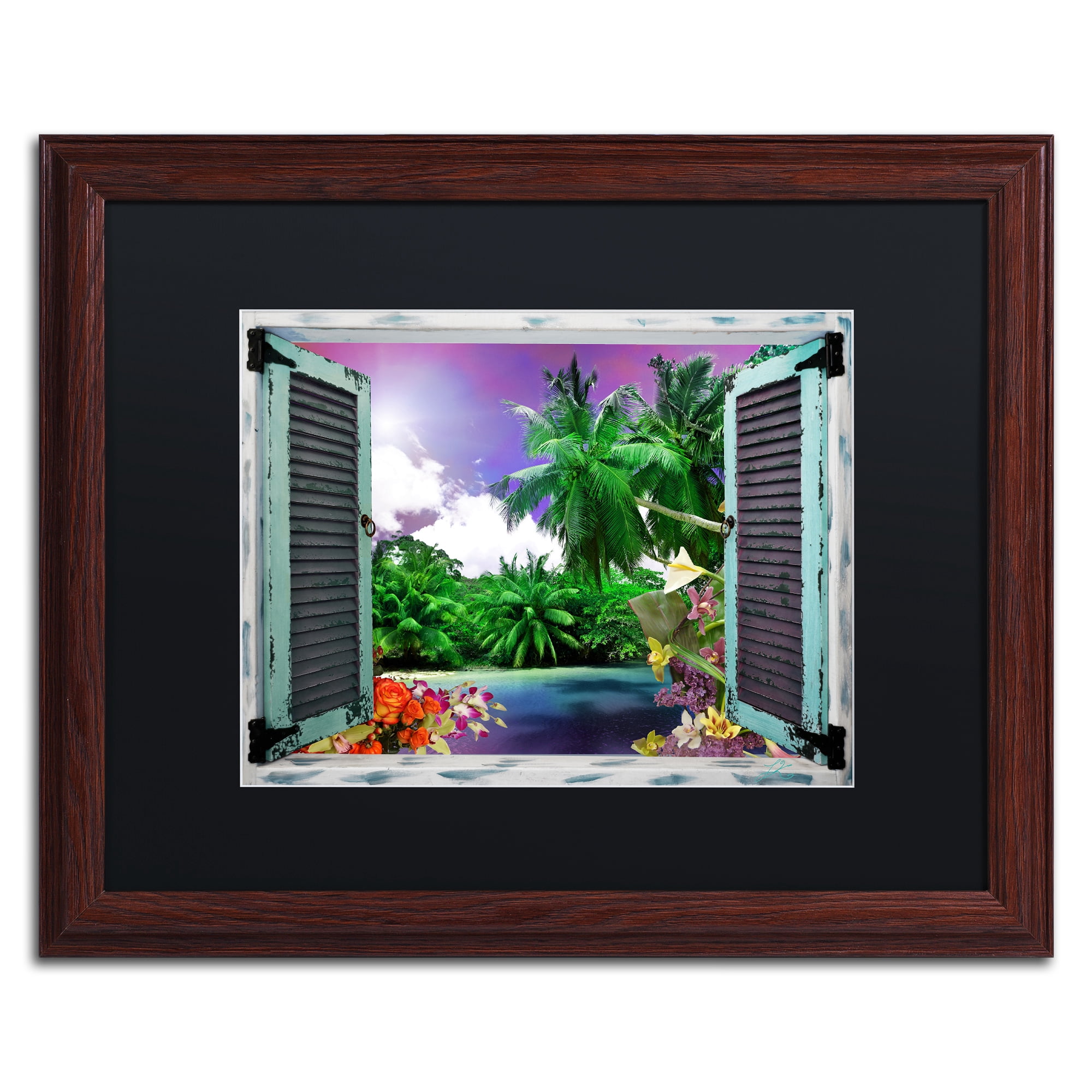 Trademark Art Landscape Framed Art Print, by Leo Kelly