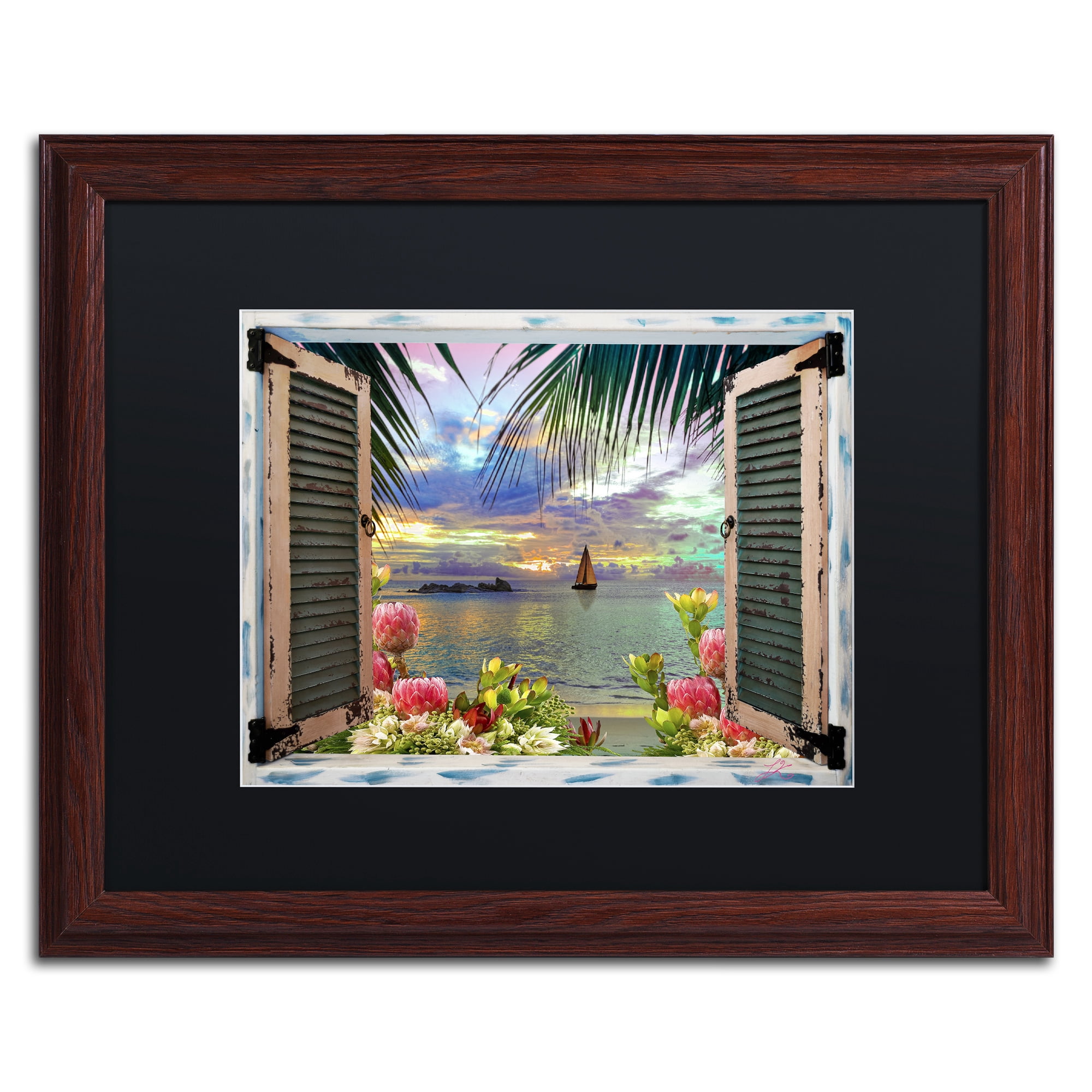 Trademark Art Landscape Framed Art Print, by Leo Kelly