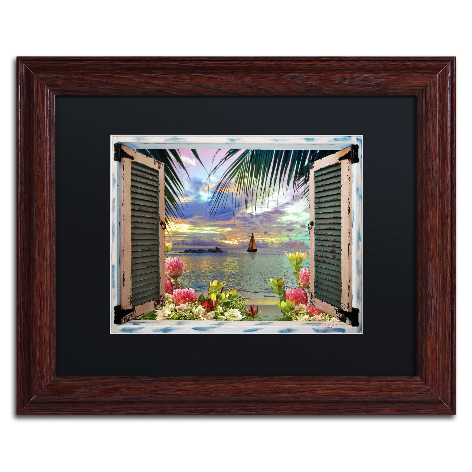 Trademark Art Landscape Framed Art Print, by Leo Kelly