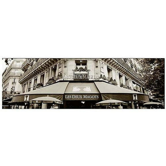 Trademark Art "Le Deux Magots" Canvas Art by Preston