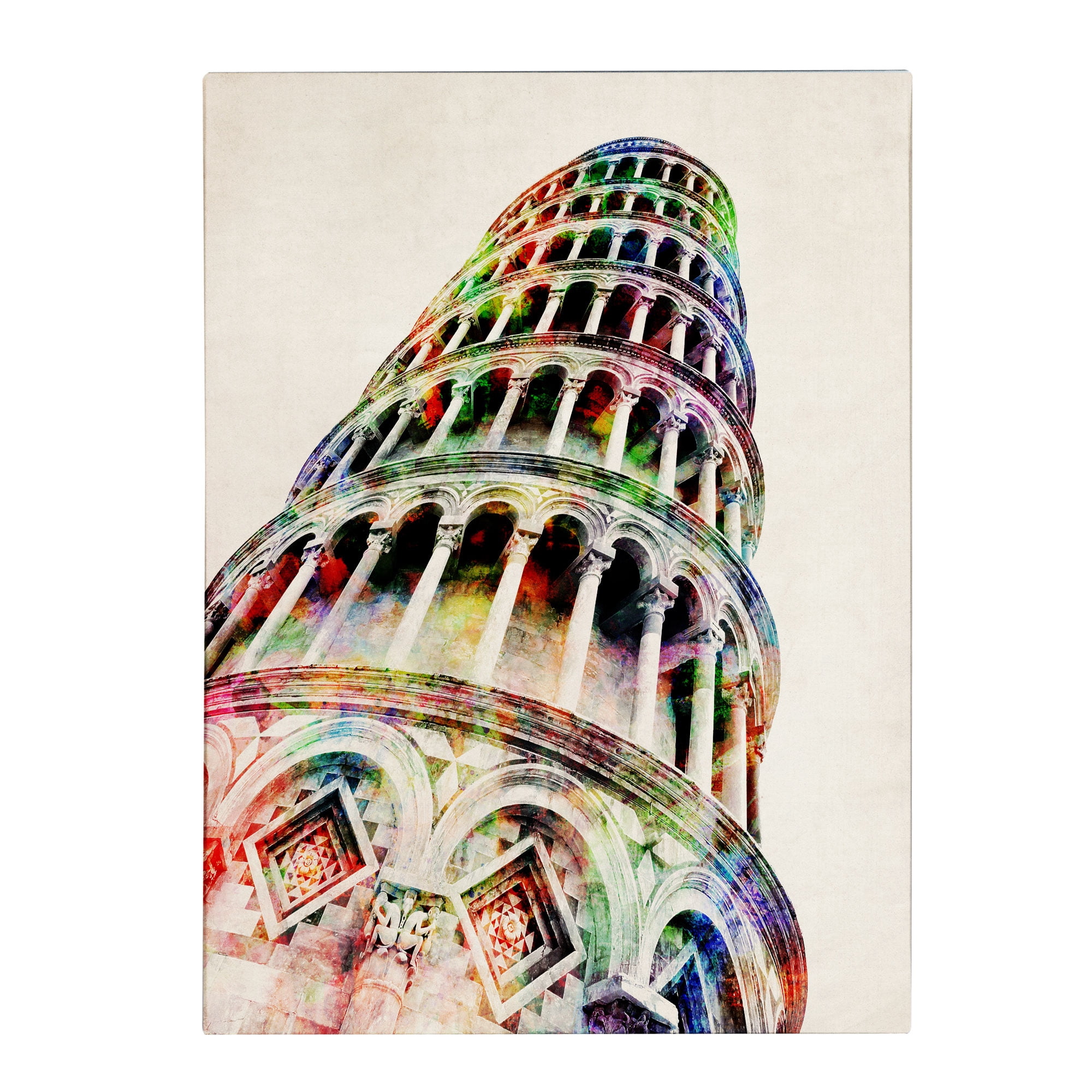 Trademark Art 'Leaning Tower Pisa' Canvas Art by Michael Tompsett