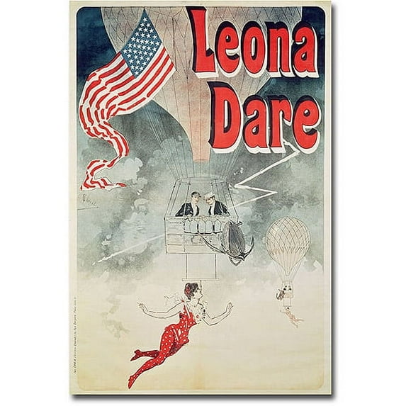 Trademark Art "Leona Dare, 1890" Canvas Wall Art by Jules Cheret