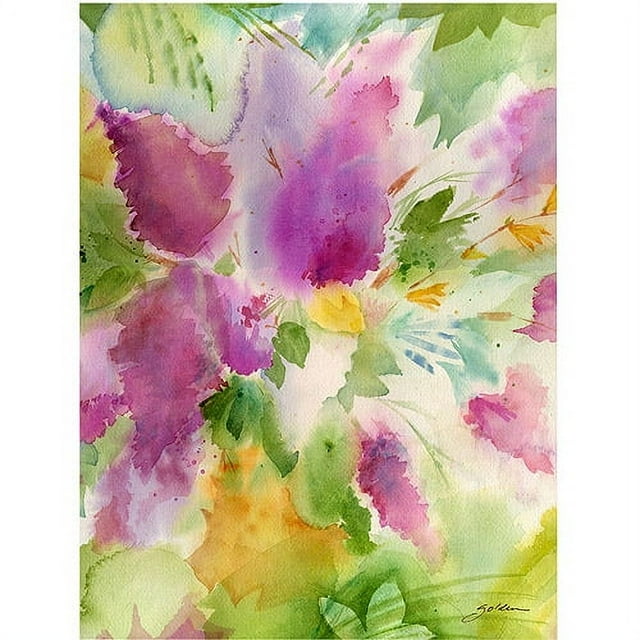 Trademark Art "Lilacs Blossoming" by Sheila Golden, 18x24