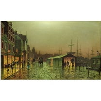 Trademark Art "Liverpool Docks II" Canvas Art by John Grimshaw