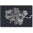thumbnail image 1 of Trademark Art "London Borough Text Map" Canvas Wall Art by Michael Tompsett, 1 of 1