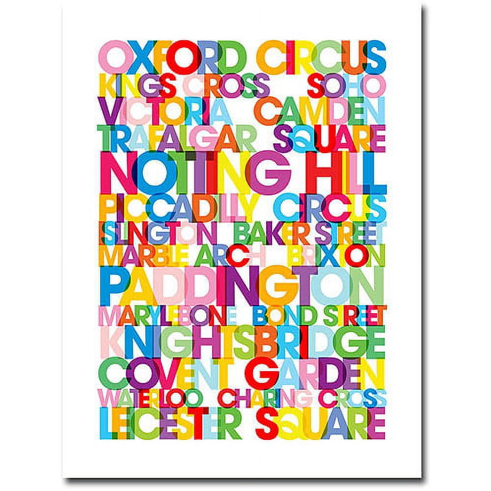 Trademark Art "London Destinations" Canvas Wall Art by Michael Tompsett