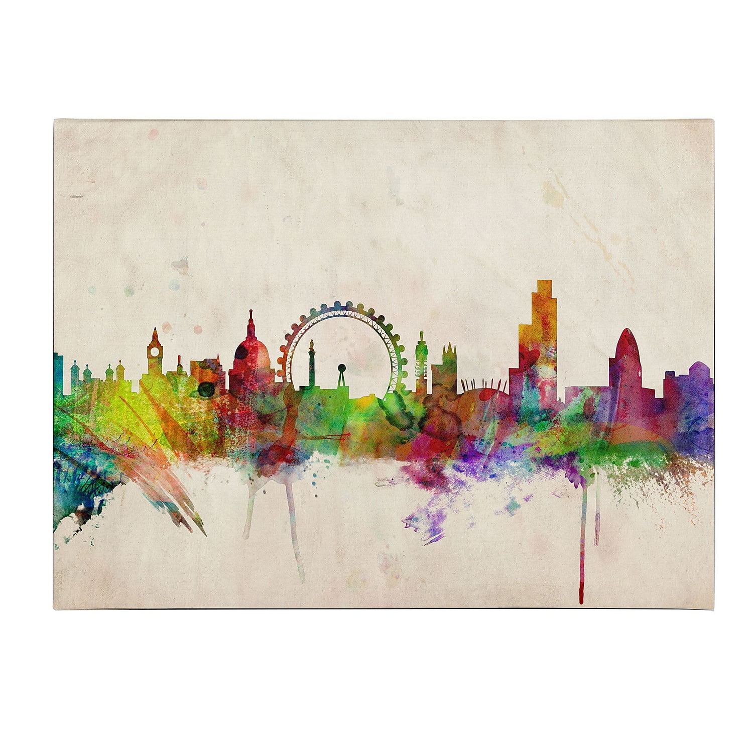 Trademark Art 'London Skyline' Canvas Art by Michael Tompsett