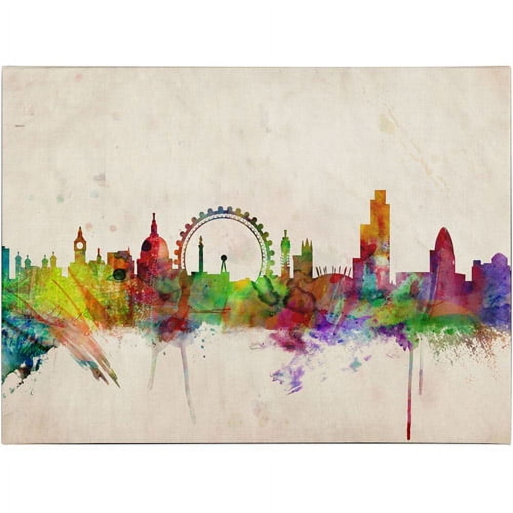 Trademark Art 'London Skyline' Canvas Art by Michael Tompsett