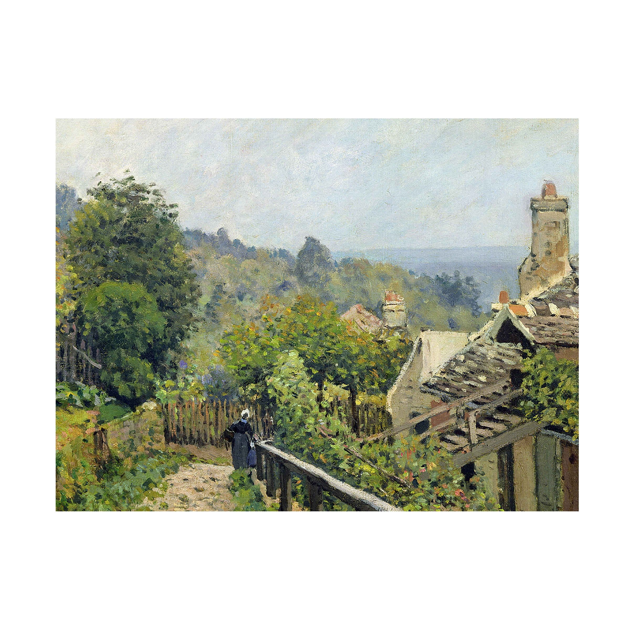 Trademark Art "Louveciennes 1873" Canvas Art by Alfred Sisley