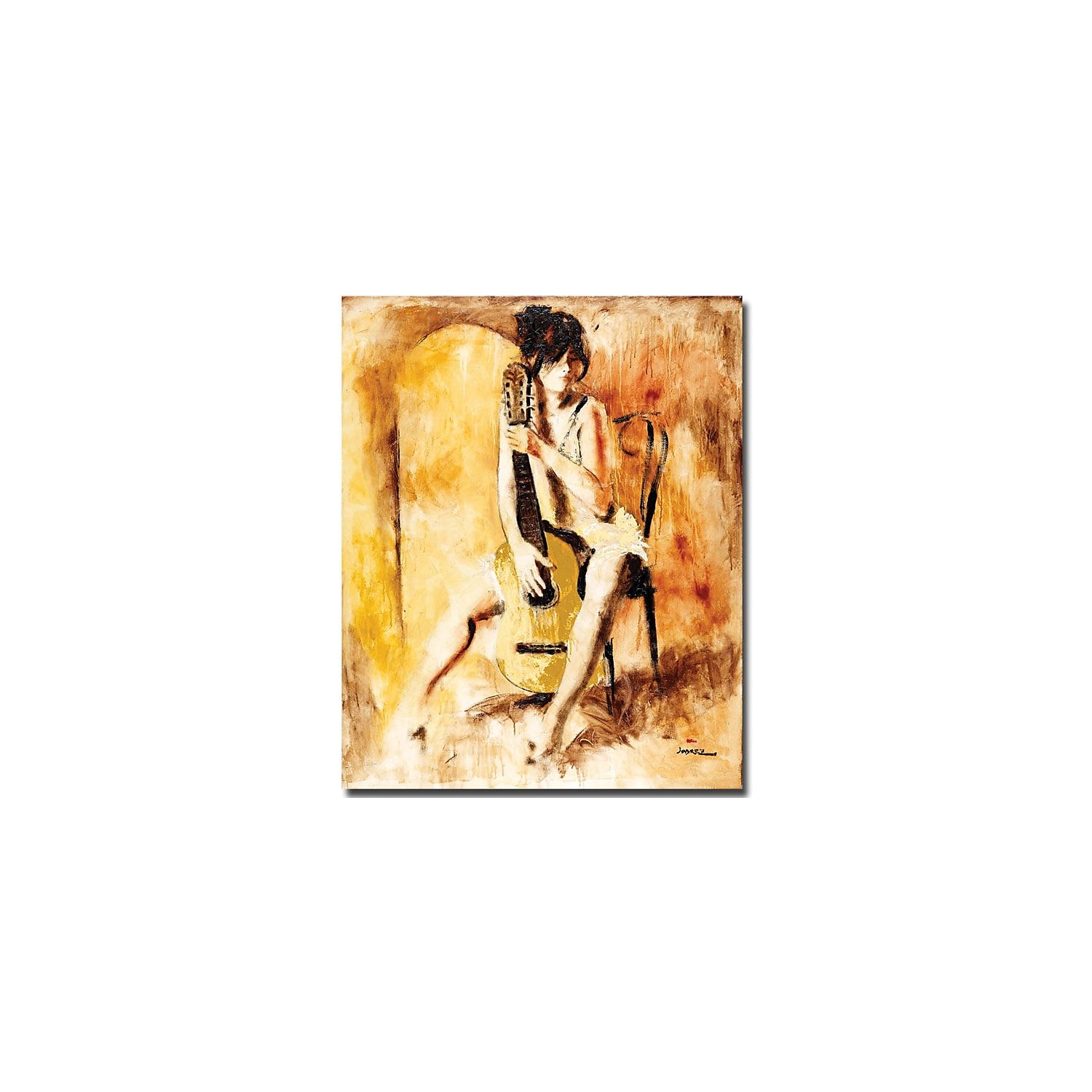 Trademark Art "Love Song" Canvas Art by Joarez