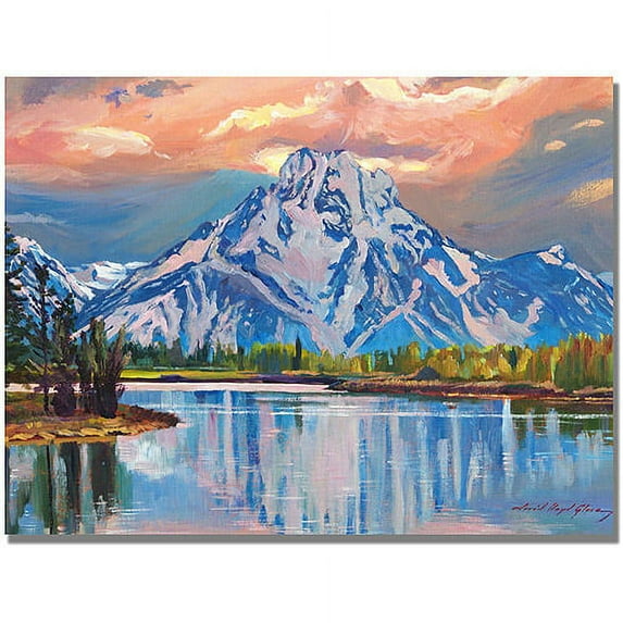 Trademark Art "Majestic Blue Mountain" Canvas Wall Art by David Lloyd Glover