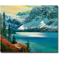 Trademark Art "Majestic Bow River" Canvas Wall Art by David Lloyd Glover