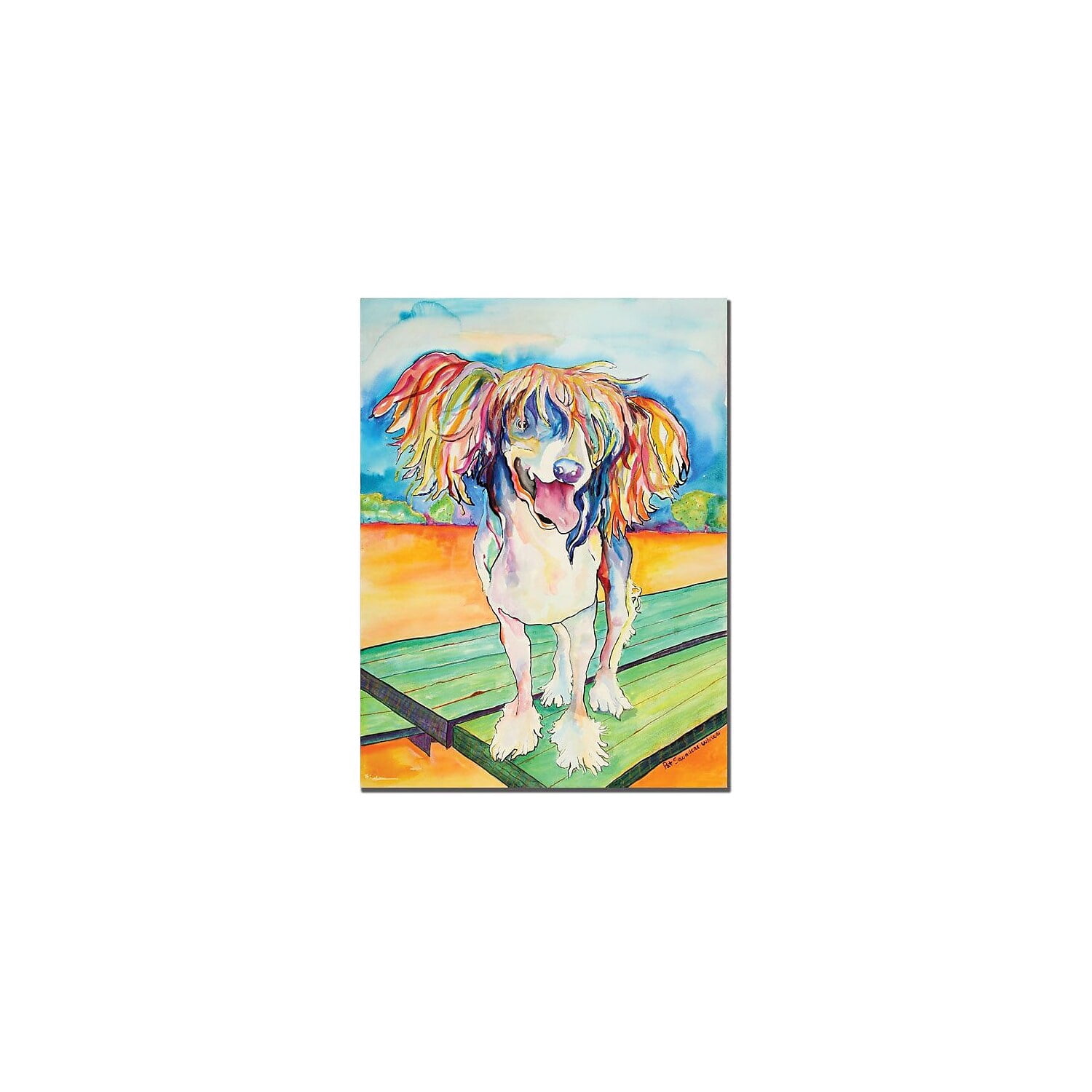 Trademark Art "Mango Salsa" Canvas Art by Pat Saunders-White