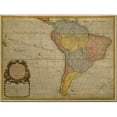 thumbnail image 1 of Trademark Art 'Map of South America, 1700' Canvas Art by Guillaume Delisle, 1 of 3