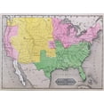 thumbnail image 1 of Trademark Art 'Map of the United States in 1861' Canvas Art, 1 of 2