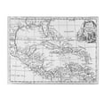 thumbnail image 1 of Trademark Art 'Map of the West Indies, Florida & South America' Canvas Art, 1 of 1