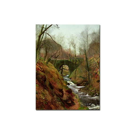 Trademark Art "March Morning" Canvas Art by John Grimshaw