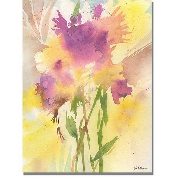 Trademark Art 'Maroon Shades' Canvas Art by Shelia Golden