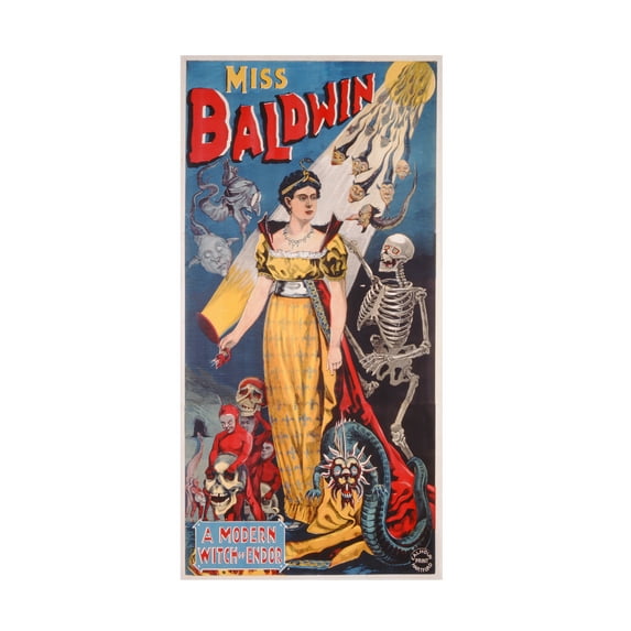 Trademark Art "Miss Baldwin, A Modern Witch of Endor, 1888" Canvas Wall Art
