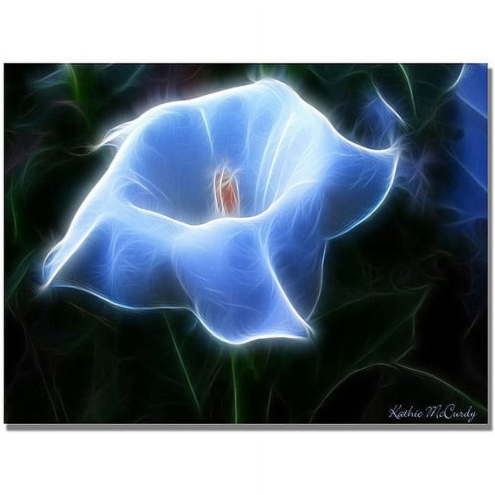 Trademark Art "Moonflower Open Big" Canvas Art by Kathie McCurdy