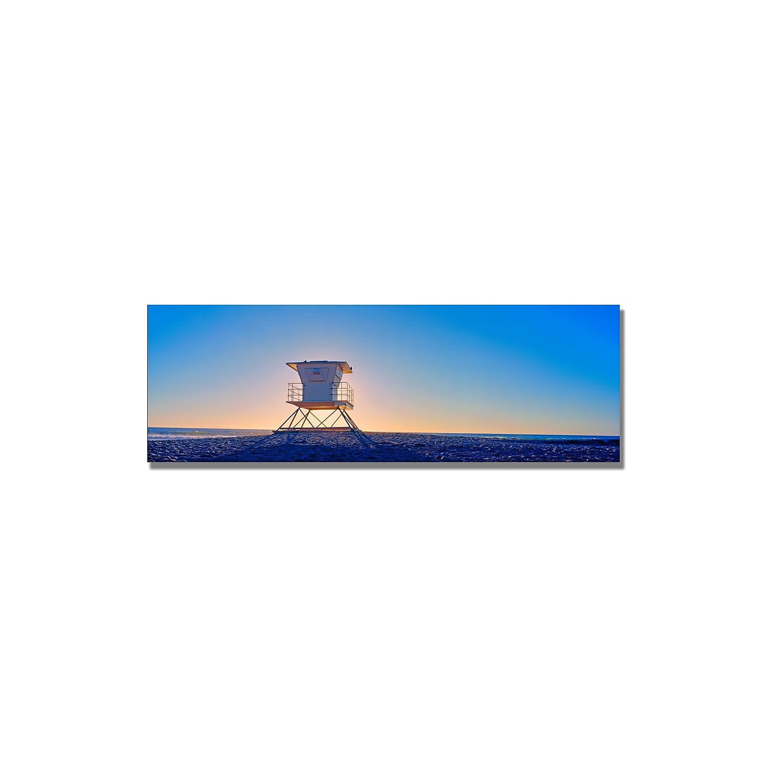 Trademark Art "Moonlight Beach II" Canvas Wall Art by Preston
