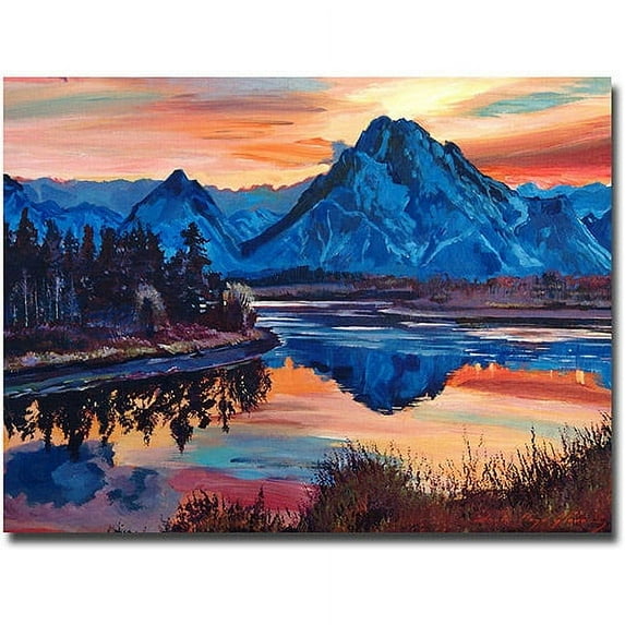 Trademark Art "Mountain Serenade" Canvas Wall Art by David Lloyd Glover