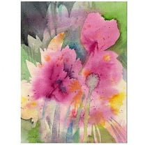 Trademark Art "Mouve Garden" Canvas Art by Sheila Golden